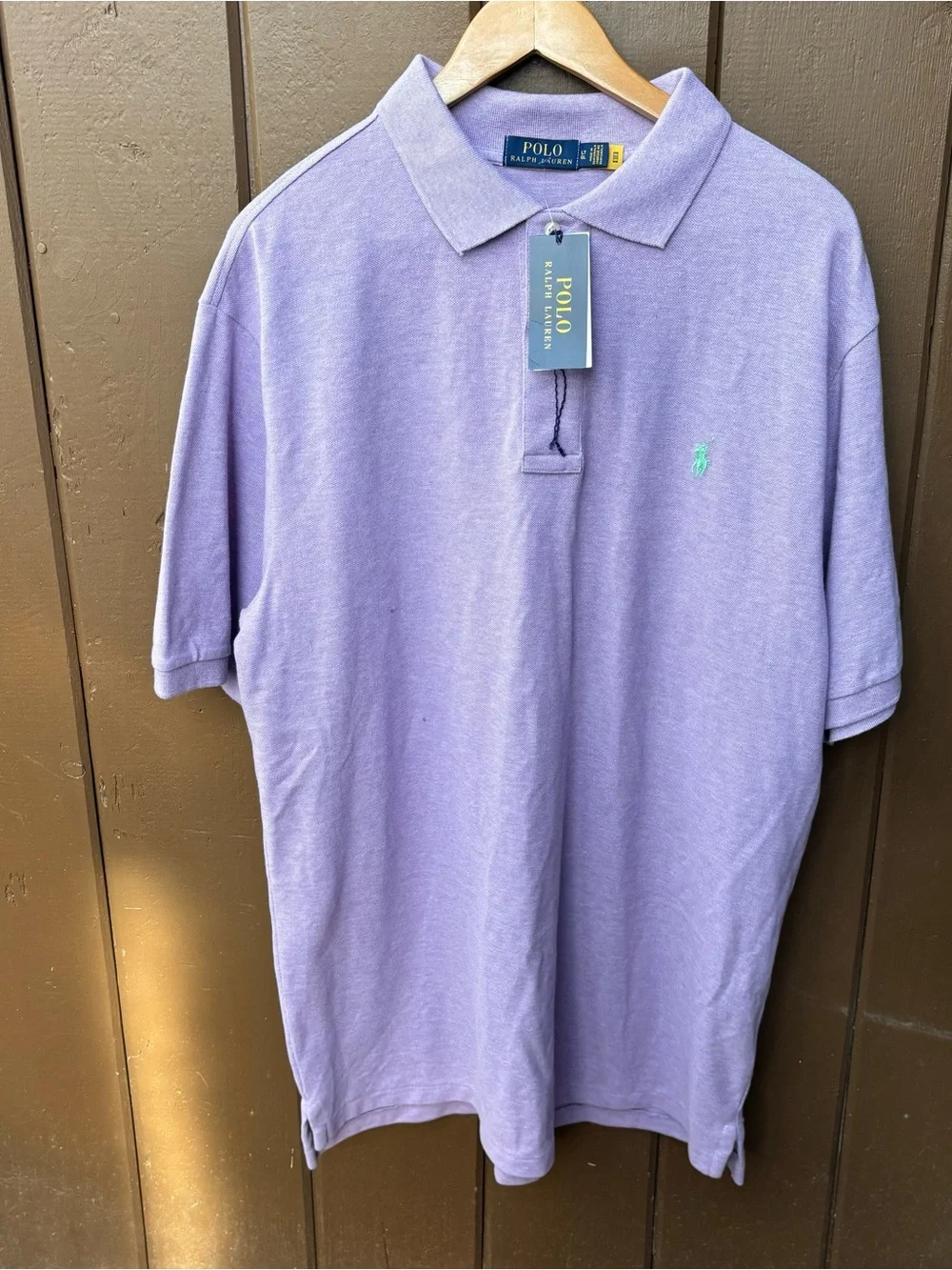 Polo Ralph Lauren Purple Polo Shirt Cotton NWT New with tags LT